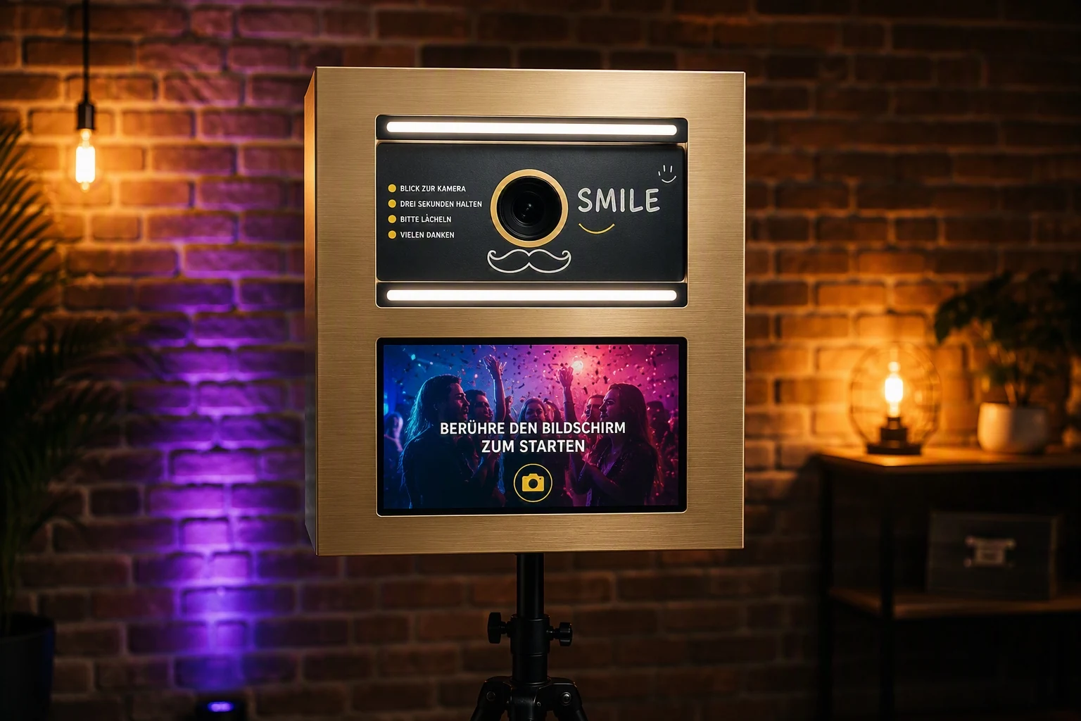 Smile Fotobox auf einer Veranstaltung